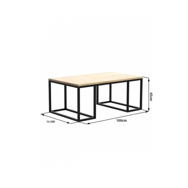 Журнальний столик GS-3120: Практичний Лофт для вашого інтер'єру