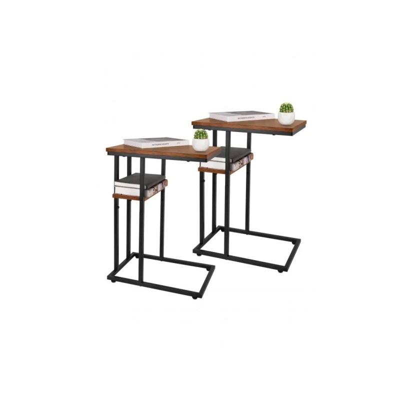 Приставний столик Leobert C-подібний (для ноутбука та кави)