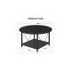 Moasis 2-tier round coffee table