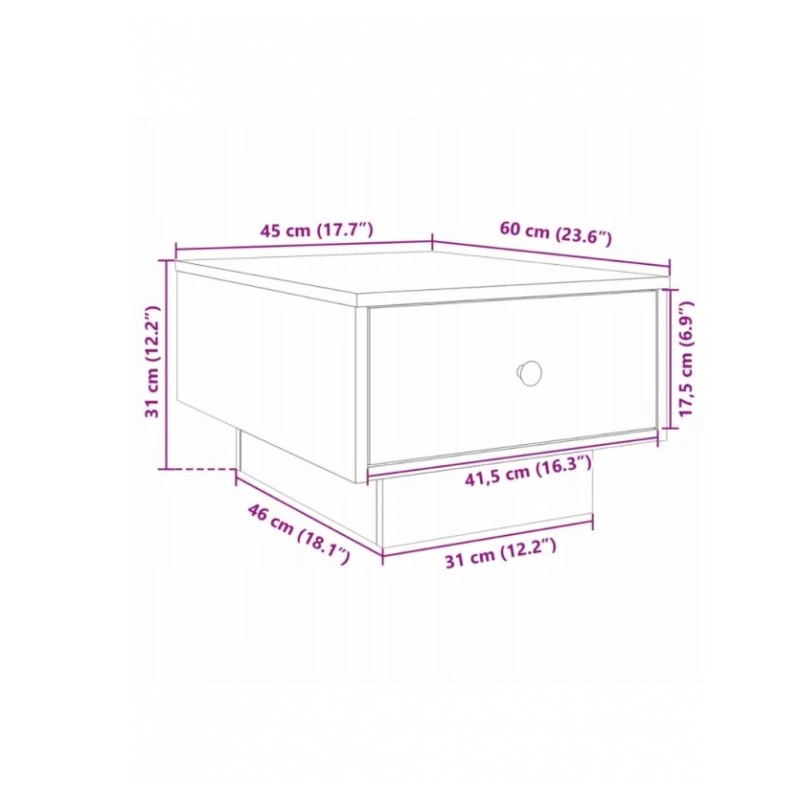 Журнальний столик ЖС 111 ,  дуб сонома