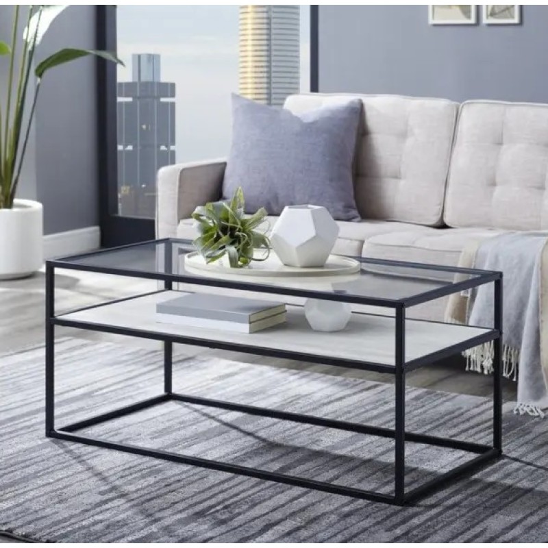 Журнальний столик ЖС 150: Естетика скла та міцність металу