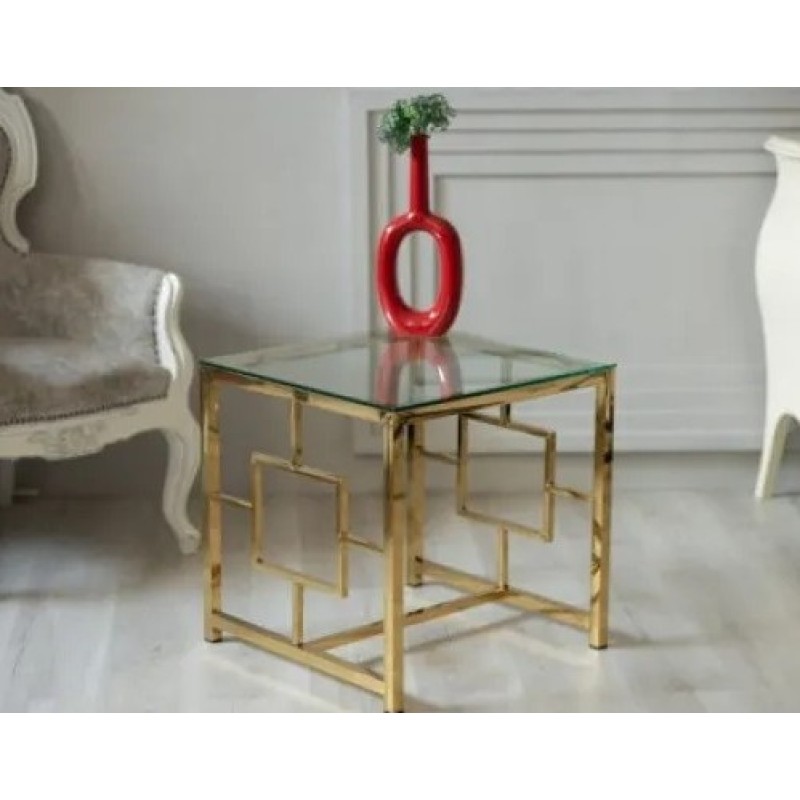 Кавовий стіл CL-2 — прозоре скло та ніжки 