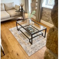 Журнальний столик Hudson Glass, бронзовий