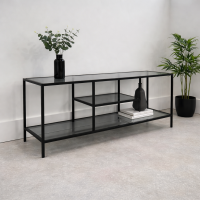 Журнальний столик скляний/металевий