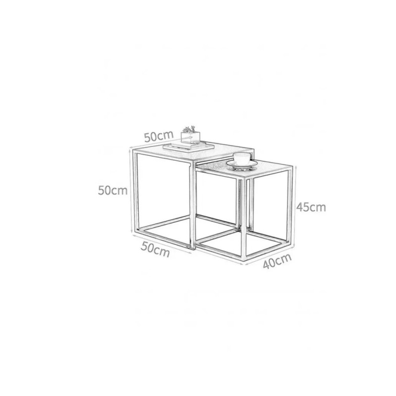 Набір журнальних столиків Tab-148: Стиль та функціональність у вашій вітальні