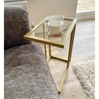 Приставний столик скляний для дивана.