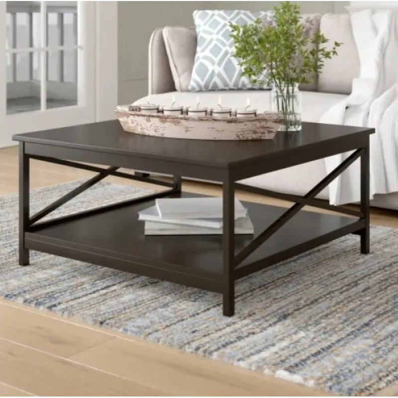 Квадратний Журнальний Столик Darek 88x88 — Лофт та Модерн